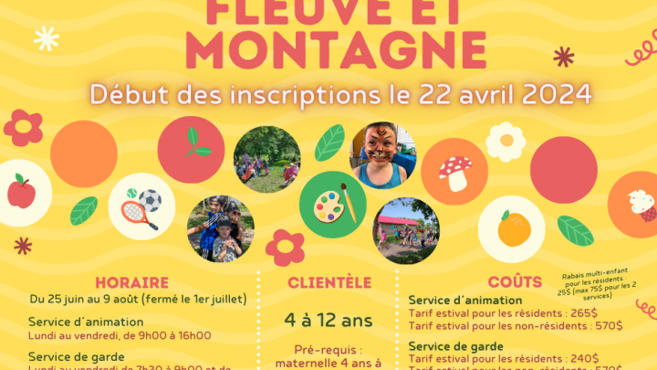 Inscription au Camp de jour 2024