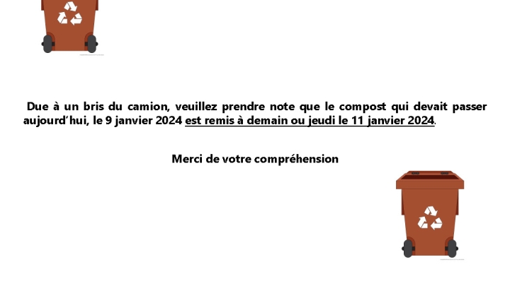COLLECTE DU BAC À COMPOST