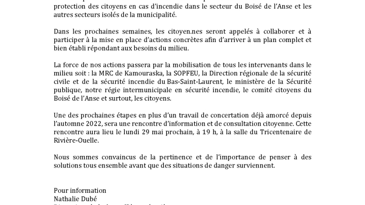 Communiqué