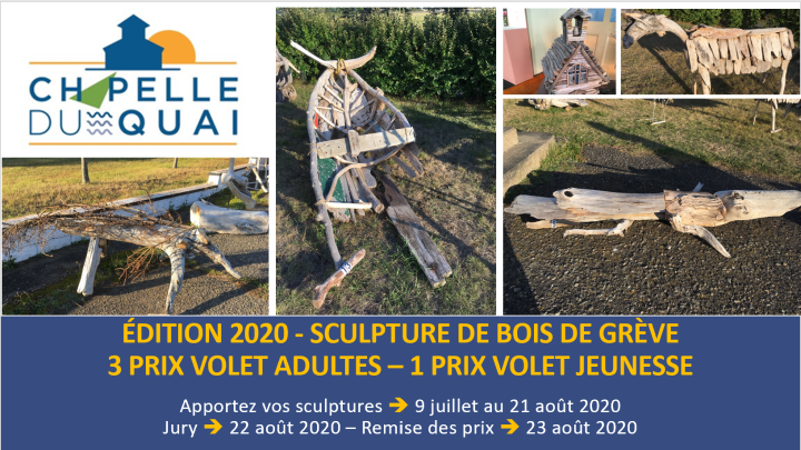 CONCOURS DE SCULPTURE DE BOIS DE GRÈVE CHAPELLE DU QUAI DE RIVIÈRE-OUELLE