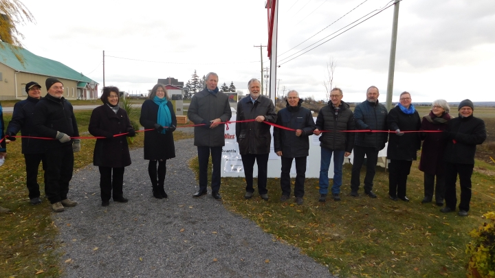 Rivière-Ouelle inaugure une nouvelle halte d'information sur l'agriculture