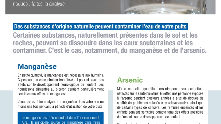 L'eau de mon puits