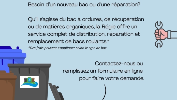 RÉGIE DES MATIÈRES RÉSIDUELLES - CHANGEMENT À COMPTER DU 1ER OCTOBRE 2025