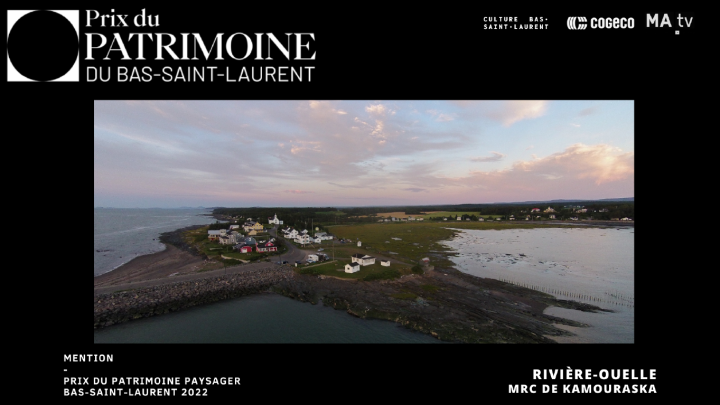RIVIÈRE-OUELLE REÇOIT UNE MENTION AU PRIX DU PATRIMOINE PAYSAGER DU BAS-SAINT-LAURENT 2022