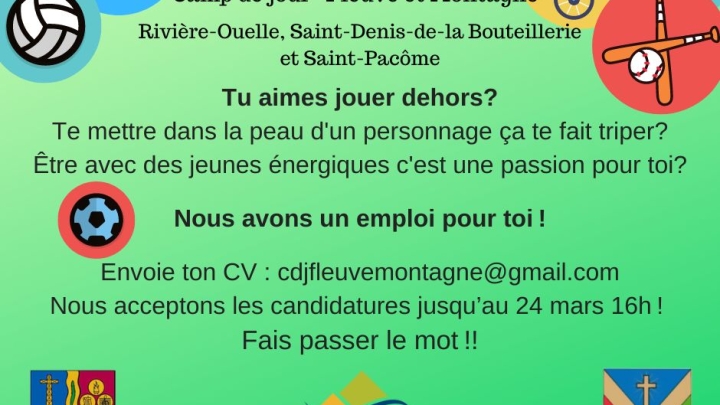 Emploi Camp de jour
