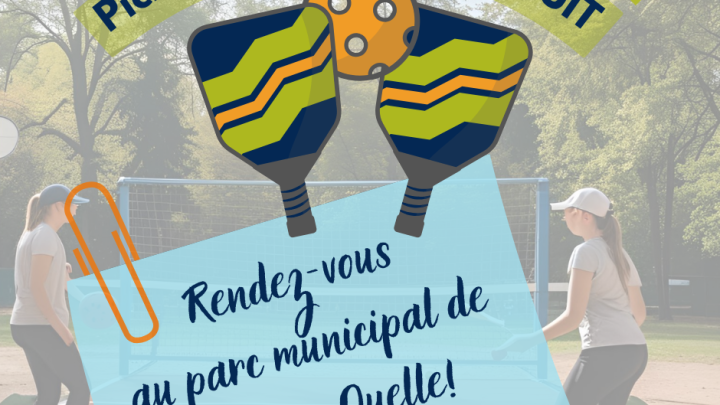 Pickleball libre et gratuit à Rivière-Ouelle!
