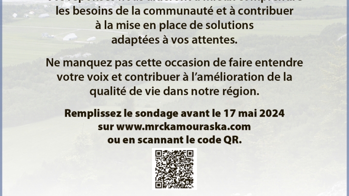 Un sondage pour connaitre les besoins et préoccupations des citoyens du Kamouraska en habitation