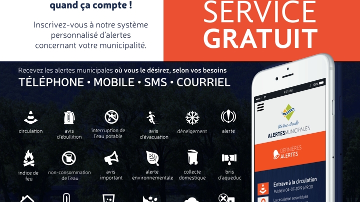 Infolettre et alerte municipale