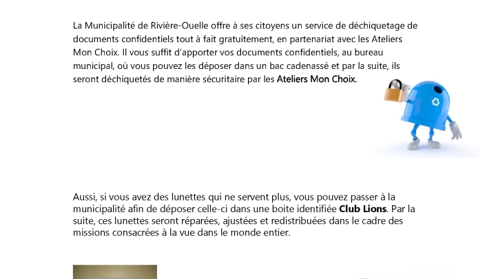 Services offerts