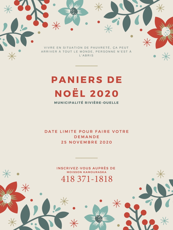 Paniers de Noël 2020