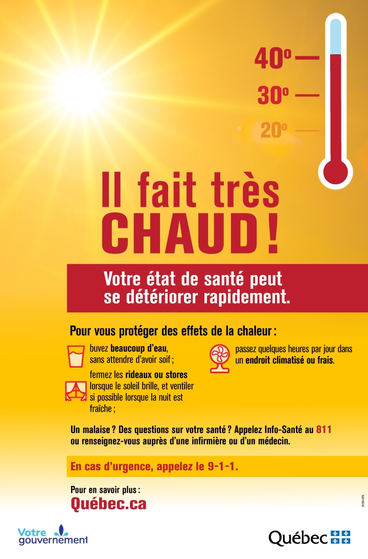 Chaleur accablante - informations