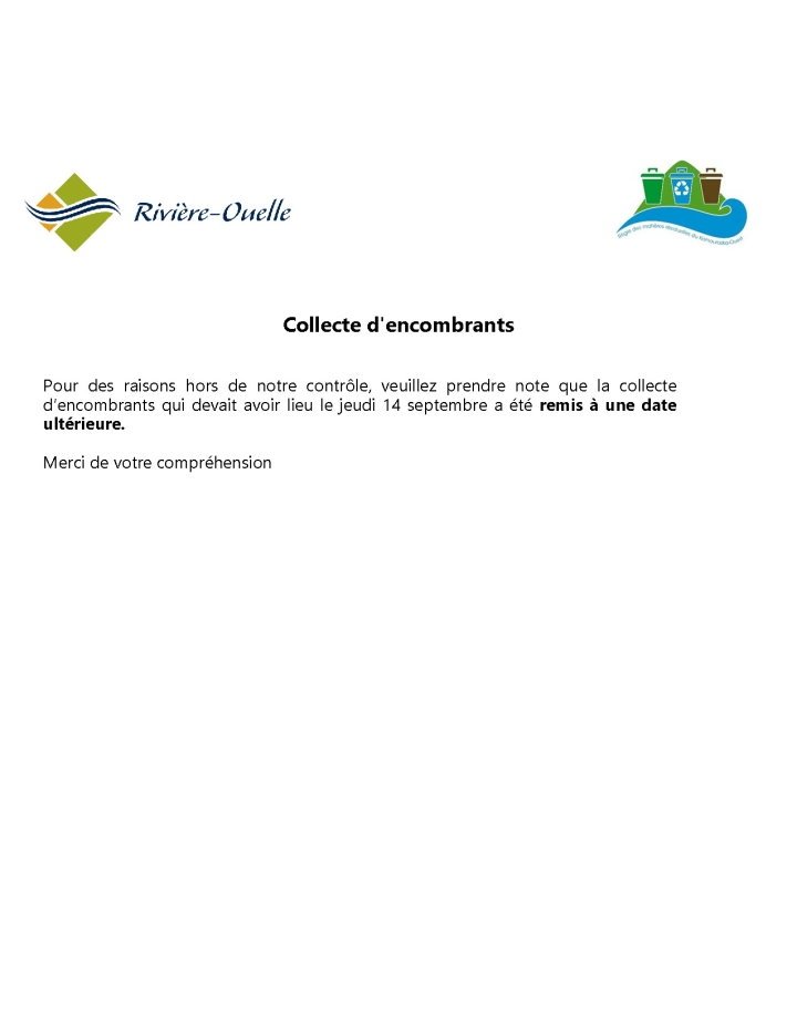Collecte d'encombrants remis