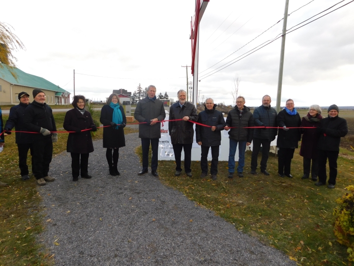 Rivière-Ouelle inaugure une nouvelle halte d'information sur l'agriculture