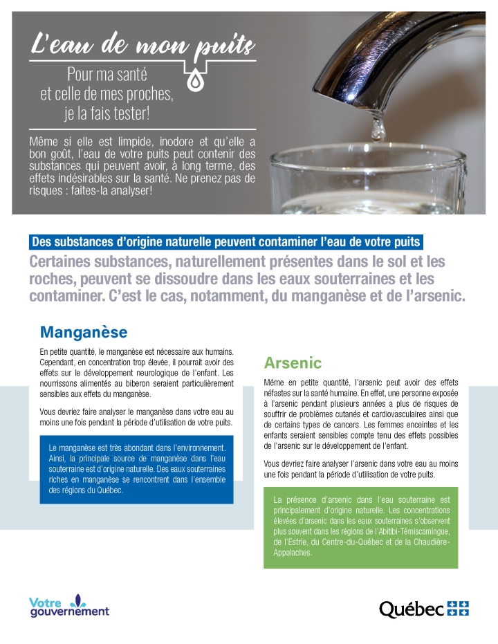 L'eau de mon puits