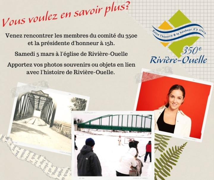 Rencontre d'information et d'échange sur le 350e