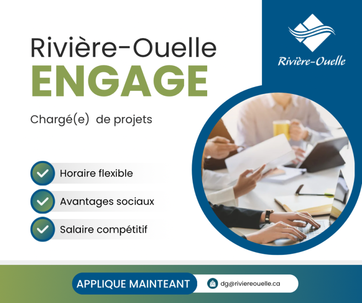 Offre d'emploi - Chargé(e) de projets