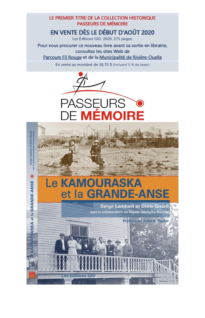 Livre Passeurs de mémoire | Le Kamouraska et la Grande-Anse